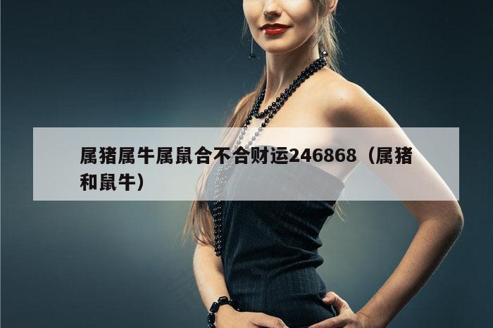 属猪属牛属鼠合不合财运246868(属猪和鼠牛)